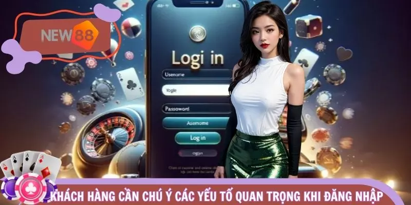 Khách hàng cần chú ý các yếu tố quan trọng khi Đăng nhập NEW88